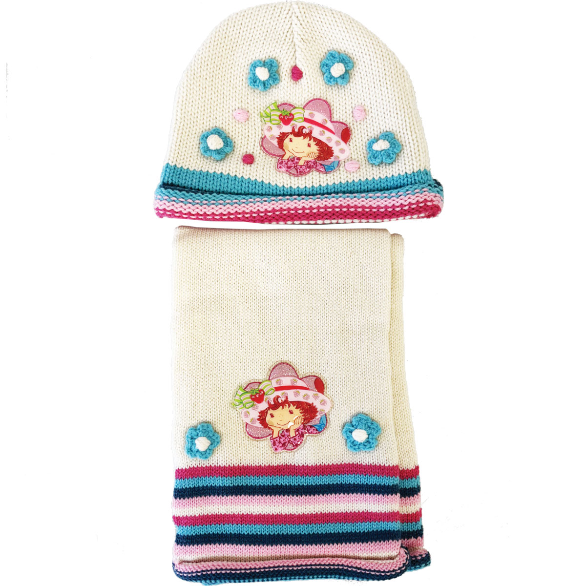 Ensemble Bonnet et charpe - Charlotte aux Fraises beige