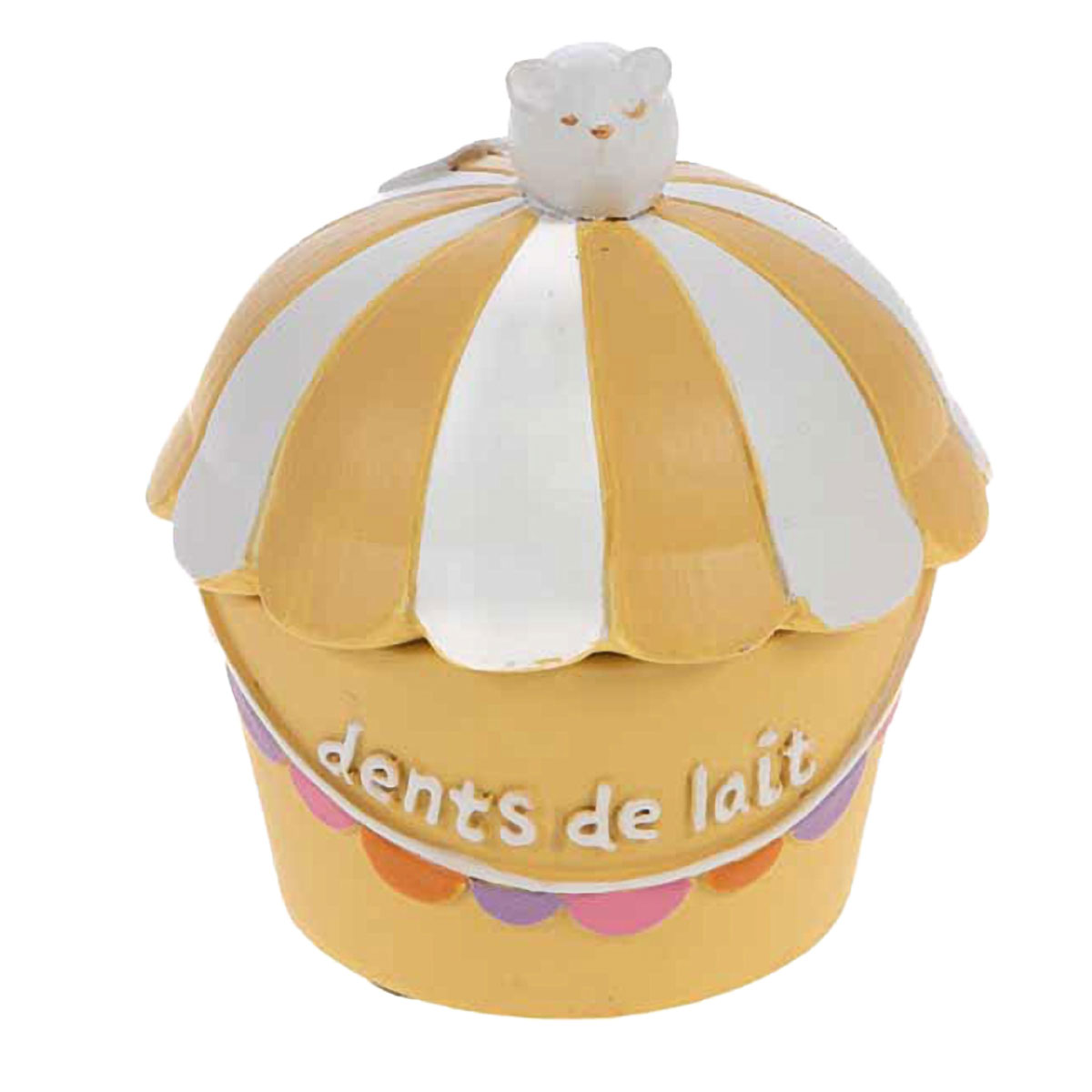 Petite boite  dents de lait souris sur pot de glace