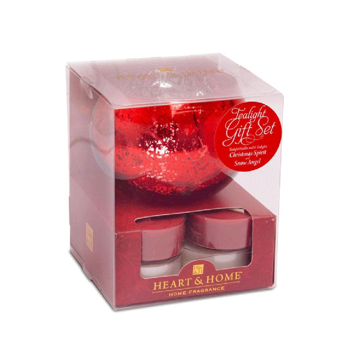 8 bougies Heart and Home et Photophore - Coffret Cadeau