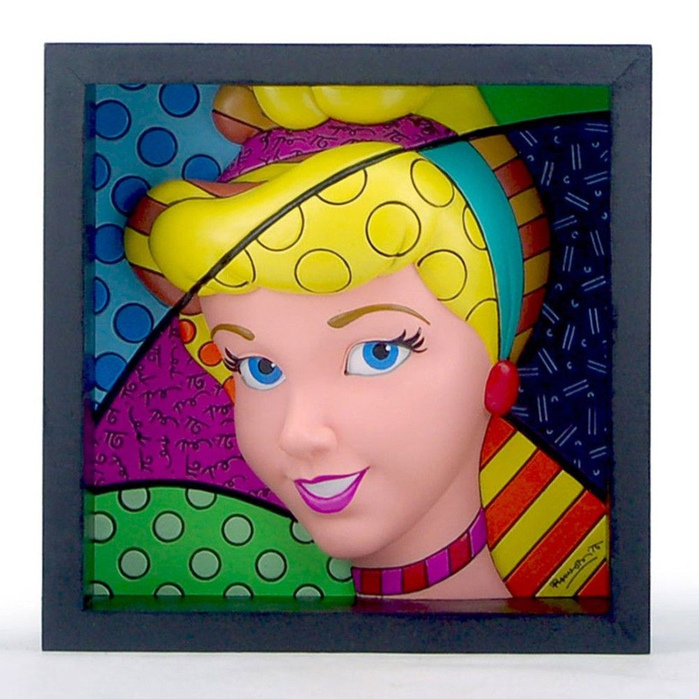 Cadre Cendrillon Disney By Romero Britto Collection Pop Art Bloc