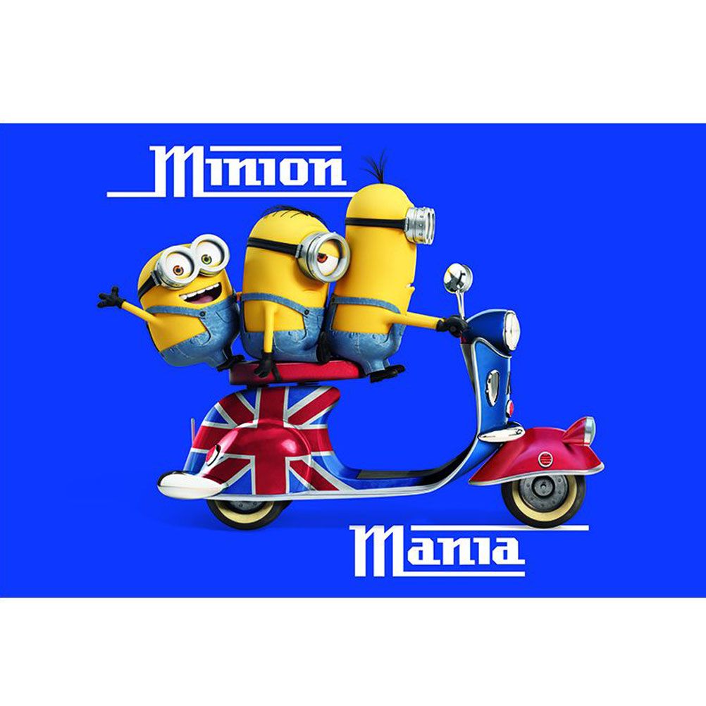 Poster Minions Minion Mania Scooter Union Jack 61 x 91.5 cm