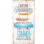 Cadre Vintage Enjoy your Journey en bois  suspendre 60 cm