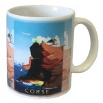 Mug Corse rtro - Air France Bonifacio par Raoul ric Castel 194