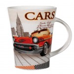 Mug Vieille Amricaine Orange en Porcelaine