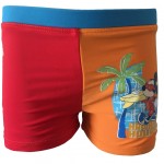 Maillot de bain Mickey rouge et orange