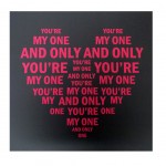 Cadre en toile imprime Coeur You're My One 40 x 40 cm