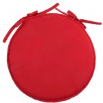 Coussin de chaise Ronde Nelson 40 cm - Rouge