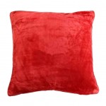 Housse de coussin en maille Doudou Rouge 60 x 60 cm