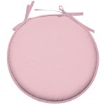 Coussin de chaise Ronde Nelson 40 cm - Rose Poudre