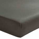 Drap housse Essix - 180 x 200 cm - Bonnet  40 cm - Anthracite