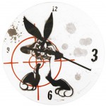 Horloge Bugs Bunny Cible verre