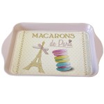 Petit plateau Les Macarons de Paris 20 x 14 cm
