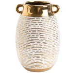 Vase doré en céramique 19 cm