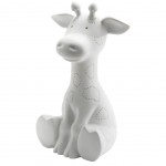 Lampe Adorable Girafe en porcelaine blanche 30 cm