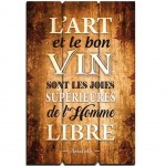 Cadre en bois Citation 60 x 40 cm - Aristote