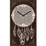 Horloge Boho en bois 50 cm - Attrape Rve Marron