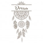 Sticker mural Attrape-Rves Dream - 1 planche 20 x 70 cm