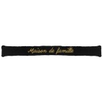 Coussin de porte noir - Maison de Famille