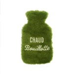 Bouillotte fourrure vert paillet - Chaud bouillotte