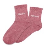 Paire de Chaussettes Pailletes Rose Poulette Pipelette