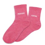 Paire de Chaussettes Pailletes Rose Copine Parfaite