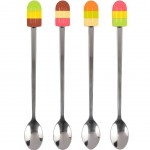 Cuillres  dessert rsine Esquimaux en coffret de 4