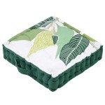 Coussin de sol en coton 44 x 44 x 9 cm - Zira Vgtaux