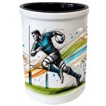 Pot  crayon rugby par Cbkreation