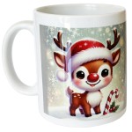 Mug mignon petit renne de Nol par CBKration