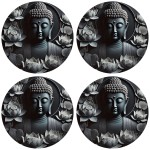 Dessous de verres sagesses de bouddha by Cbkreation par 4