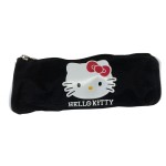 Trousse ronde noire Stripes Hello Ketty