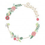 Sticker mural Bonheur Floral