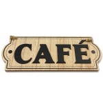 Plaque dcorative caf