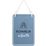 Plaque dcorative relief en Mtal - Bonheur en famille