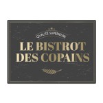 Set de table Le bistrot des copains - Inscription dore