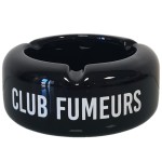 Cendrier en cramique noire - Club fumeurs