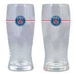 Verres  bire Paris Saint Germain PSG en set de 2