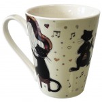 Mug Chats musiciens en Porcelaine - Kiub