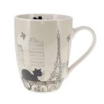 Mug chat et oiseaux en porcelaine - 340 ml - Bug Art