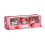 Coffret cadeau 3 bougies votives Heart and Home