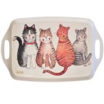 Plateau rectangulaire en mlamine chats par Alex Clark