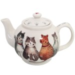 Thire en porcelaine chats par Alex Clark