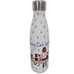 Gourde isotherme Crazy Cat Lady par Alex Clark - 500 ml