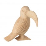 Statuette Toucan dcorative en Bois Albasia 21 cm