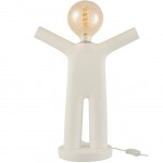 Lampe P'tit Maurice en rsine Blanche - 45 cm