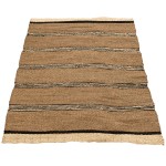 Tapis Ethnique tress en feuilles de palme 214 x 151 cm