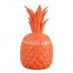 Boite déco Ananas décoratif Orange 32 cm