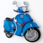 Horloge Scooter Vespa rsine