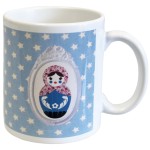 Mug Poupe russe toile par Cbkreation