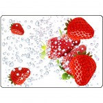 Planche  dcouper Fraises Cbkreation 28.5 x 20 cm